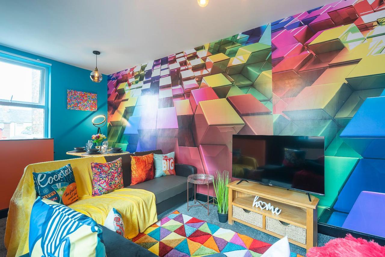 Vibrant Funkily Decorated 2 Bedroom 4 Beds Central Location Kingston upon Hull Exterior foto